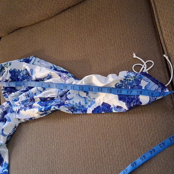 For Love And Lemons Blue and White Floral Dress - Picture 11 of 12